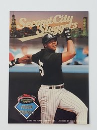 1993 Topps Stadium Club Frank Thomas / Sammy Sosa Second City Sluggers Insert Baseball Card White Sox / Cubs