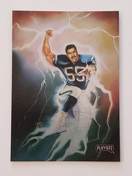 1994 Playoff Junior Seau Julie Bell's Fantasy Football Card Chargers