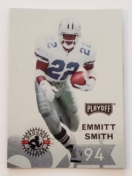 1994 Playoff Emmitt Smith Ground Attack Insert Football Card Cowboys