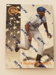 1996 Pinnacle Certified Vladimir Guerrero Rookie Baseball Card Expos (Protective Coating Intact)