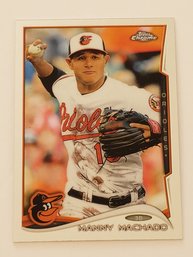 2014 Topps Chrome Manny Machado Baseball Card Orioles