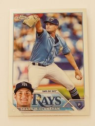 2023 Topps Chrome Shane McClanahan Baseball Card Rays