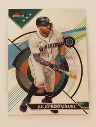 2023 Topps Finest Julio Rodriguez Baseball Card Mariners