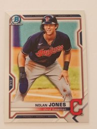 2021 Bowman Chrome Nolan Jones Prospect Baseball Card Indians
