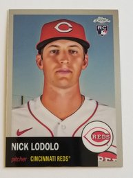 2022 Topps Chrome Platinum Anniversary Nick Lodolo Rookie Baseball Card Reds