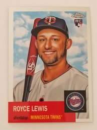 2022 Topps Chrome Platinum Anniversary Royce Lewis Rookie Baseball Card Twins