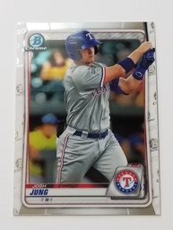 2020 Bowman Chrome Josh Jung Prospect Baseball Card Rangers