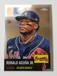 2022 Topps Chrome Platinum Anniversary Ronald Acuna Jr. Baseball Card Braves