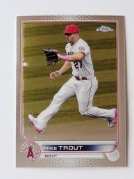 2022 Topps Chrome Mike Trout Baseball Card Angels