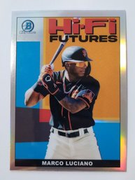 2022 Bowman Chrome Marco Luciano Hi-Fi Futures Insert Prospect Baseball Card Giants