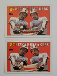 1988 Topps Eddie Murray Error And Corrected Caption In Box On Front Baseball Card Orioles