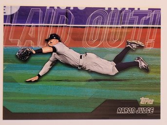 2023 Topps Update Aaron Judge #'d /299 Black Parallel Laid Out Insert Baseball Card Yankees