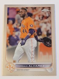 2022 Topps Chrome Yordan Alvarez Baseball Card Astros