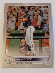 2022 Topps Chrome Juan Soto Baseball Card Nationals