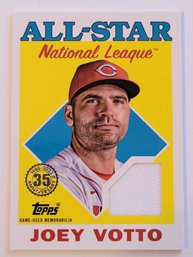 2023 Topps Joey Votto Relic Baseball Card Reds