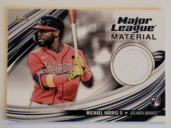 2023 Topps Update Michael Harris II Rookie Relic Baseball Card Braves