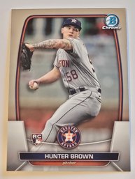 2023 Bowman Chrome Hunter Brown Rookie Baseball Card Astros