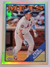 2023 Bowman Chrome Pete Alonso 1988 Insert Baseball Card Mets