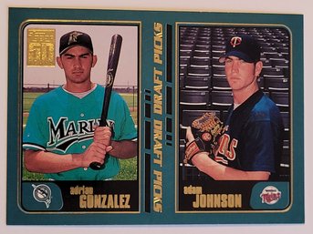 2000 Topps Adrian Gonzalez Rookie Baseball Card Marlins