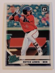 2019 Panini Donruss Optic Royce Lewis Rookie Baseball Card Twins