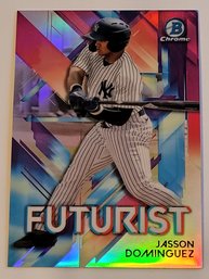 2021 Bowman Chrome Jasson Dominguez Futurist Insert Prospect Baseball Card Yankees