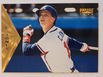 1996 Pinnacle Chipper Jones Baseball Card Braves
