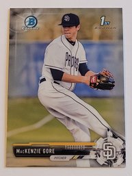 2017 Bowman Chrome MacKenzie Gore 1st Bowman Prospect Baseball Card Padres