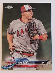 2018 Topps Chrome Mike Trout All Star Baseball Card Angels