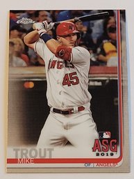 2019 Topps Chrome Mike Trout All-Star Baseball Card Angels