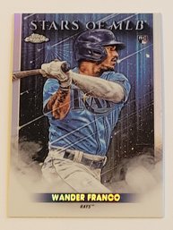 2022 Topps Chrome Wander Franco Rookie Stars Of MLB Insert Baseball Card Rays