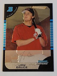 2005 Bowman Chrome Jay Bruce 1st Bowman Prospect Baseball Card Reds