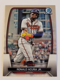 2023 Bowman Chrome Ronald Acuna Jr. Baseball Card Braves
