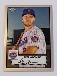 2021 Topps Chrome Platinum Anniversary Pete Alonso Baseball Card Mets