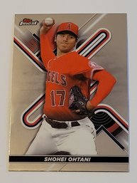 2022 Topps Finest Shohei Ohtani Baseball Card Angels