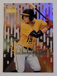 2022 Skybox Premium Metal Universe Jackson Holliday Prospect Baseball Card Orioles