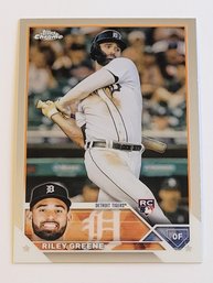 2023 Topps Chrome Riley Greene Rookie Baseball Card Tigers