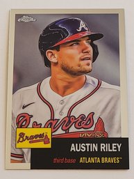 2022 Topps Chrome Platinum Anniversary Austin Riley Baseball Card Braves