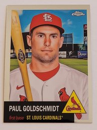2022 Topps Chrome Platinum Anniversary Paul Goldschmidt Baseball Card Cardinals