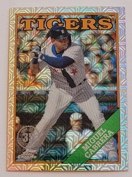 2023 Topps Chrome Miguel Cabrera '88 Mojo Parallel Insert Baseball Card Tigers