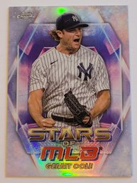 2023 Topps Chrome Gerrit Cole Stars Of MLB Insert Baseball Card Yankees
