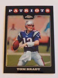 2008 Topps Chrome Tom Brady Football Card Patriots