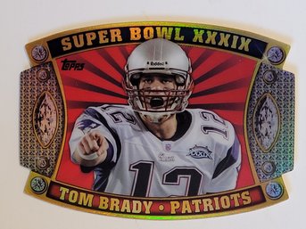 2011 Topps Super Bowl Legends Tom Brady Die-Cut Football Card Patriots