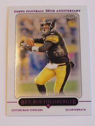 2005 Topps Chrome Ben Rothlisberger Football Card Steelers