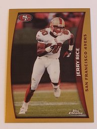 1998 Topps Chrome Jerry Rice Football Card 49ers