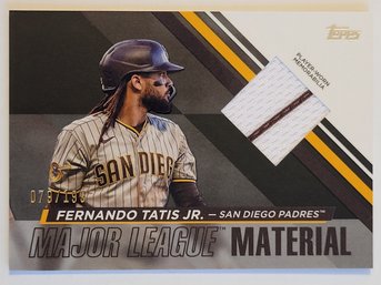 2024 Topps Fernando Tatis Jr. #'d /199 Relic Parallel Baseball Card Padres
