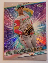 2024 Topps Chrome Juan Soto Stars Of MLB Insert Baseball Card Padres