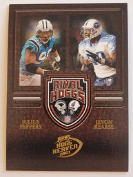 2003 Hogg Heaven Rival Hoggs #'d /500 Julius Peppers / Javon Kearse Football Card Panthers  Titans