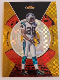 2005 Topps Finest Gold X-Fractor #'d /10 Chris Gamble Football Card Panthers
