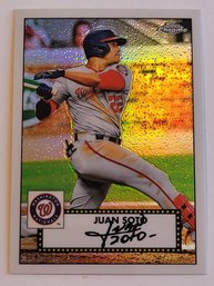 2021 Topps Chrome Juan Soto '52 Insert Baseball Card Nationals