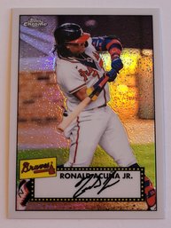 2021 Topps Chrome Ronald Acuna Jr. '52 Insert Baseball Card Braves
